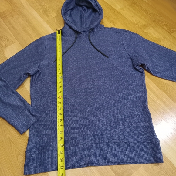 SODO Aparel Navy Performance Herringbone Hoodie *Size: Large - Picture 10 of 11